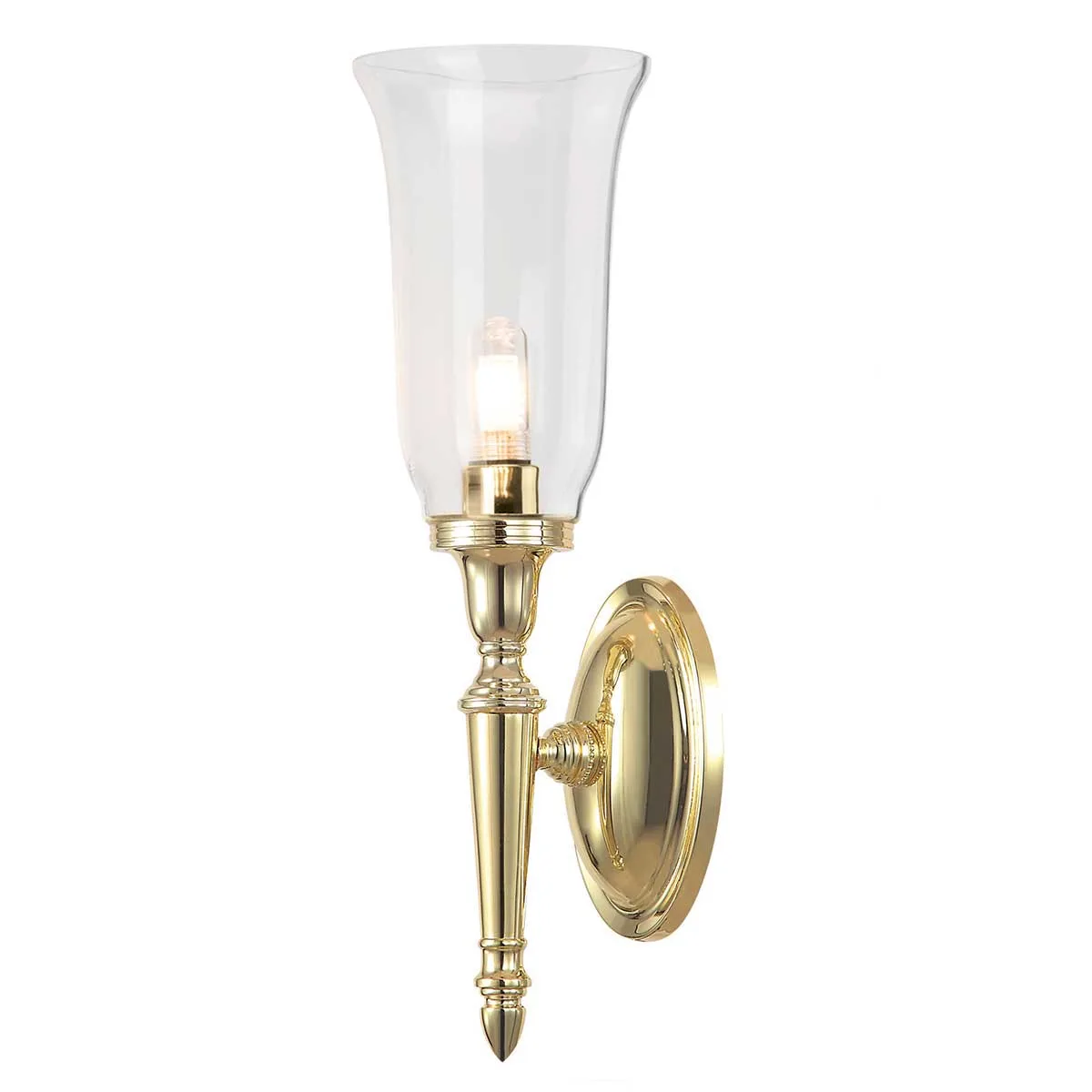 Elstead Lighting - Dryden 40cm - Badrumslampa - Polerad mässing