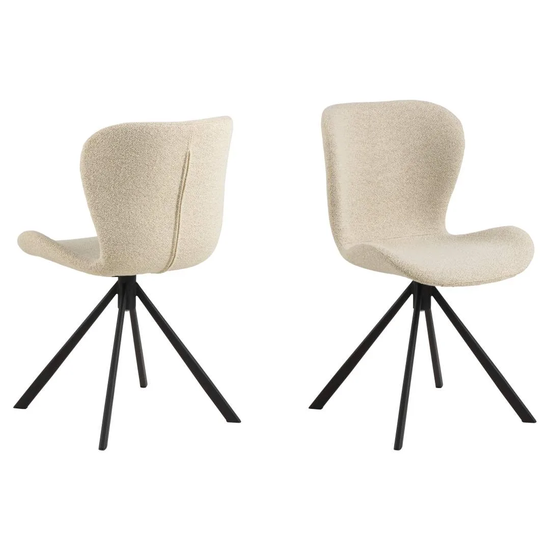 BatildaA1 Esszimmerstuhl Drehfunktion beige.