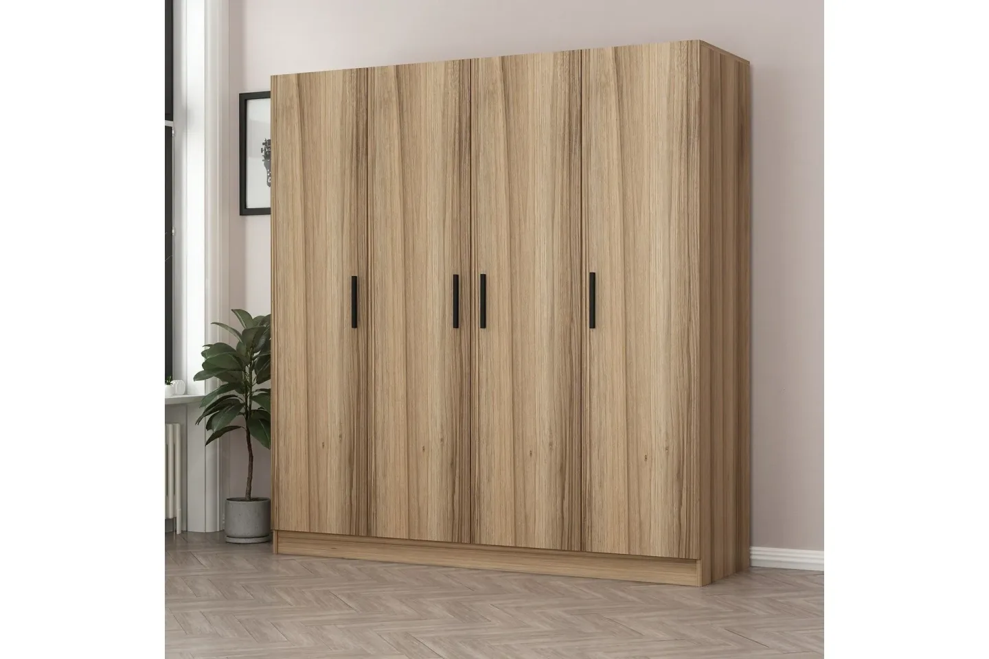 Fruitland Garderob 180 cm - Brun