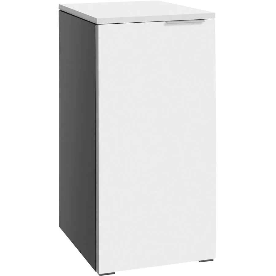 Hasena Kommode Mirsad Anthrazit/weiss MDF B 45 H 85 cm