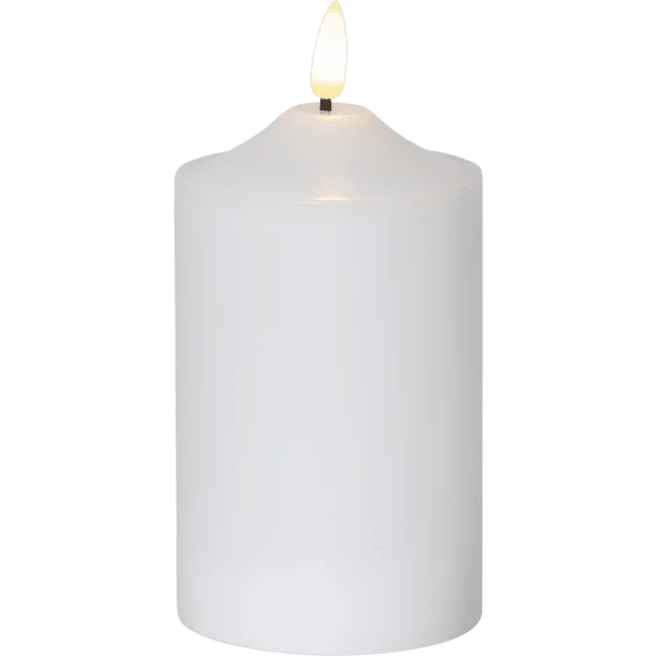 Star Trading - LED Blockljus Flamme - Batteriljus - Vit