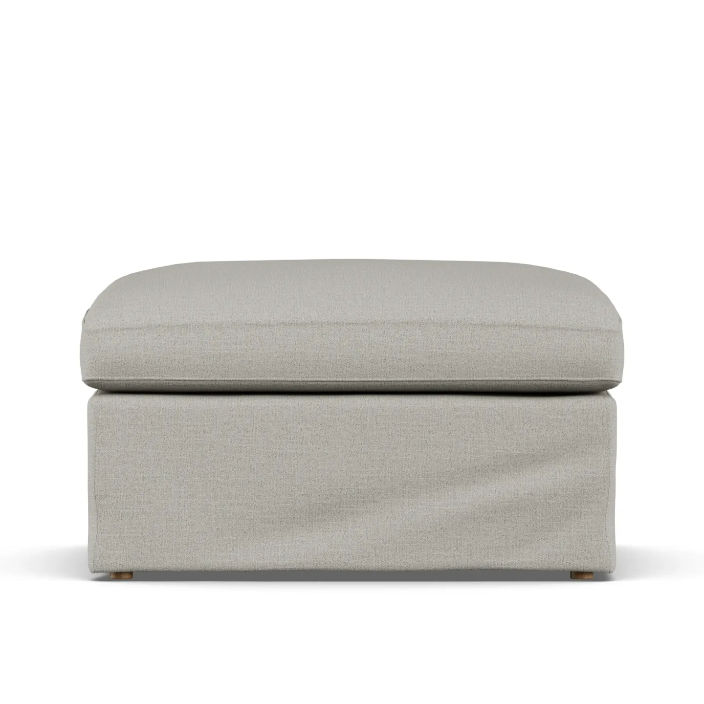 1898 Linnevik Fußhocker Same Grey 6673-Eiche weiß geölt, mit Volant