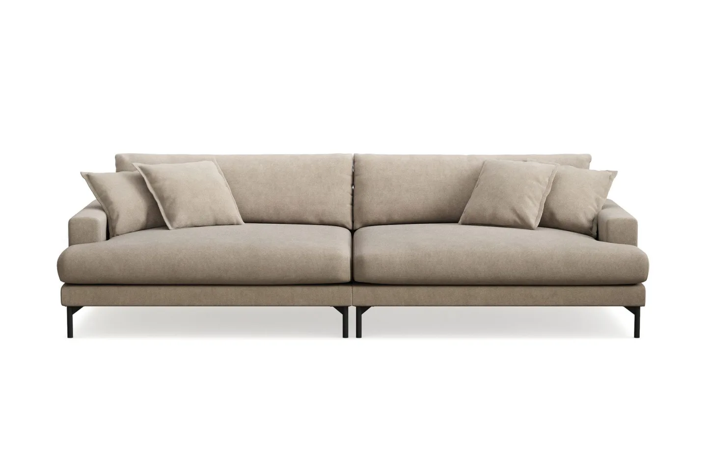 Menard Premium 5-sits Djup Soffa i Tyg - Brun
