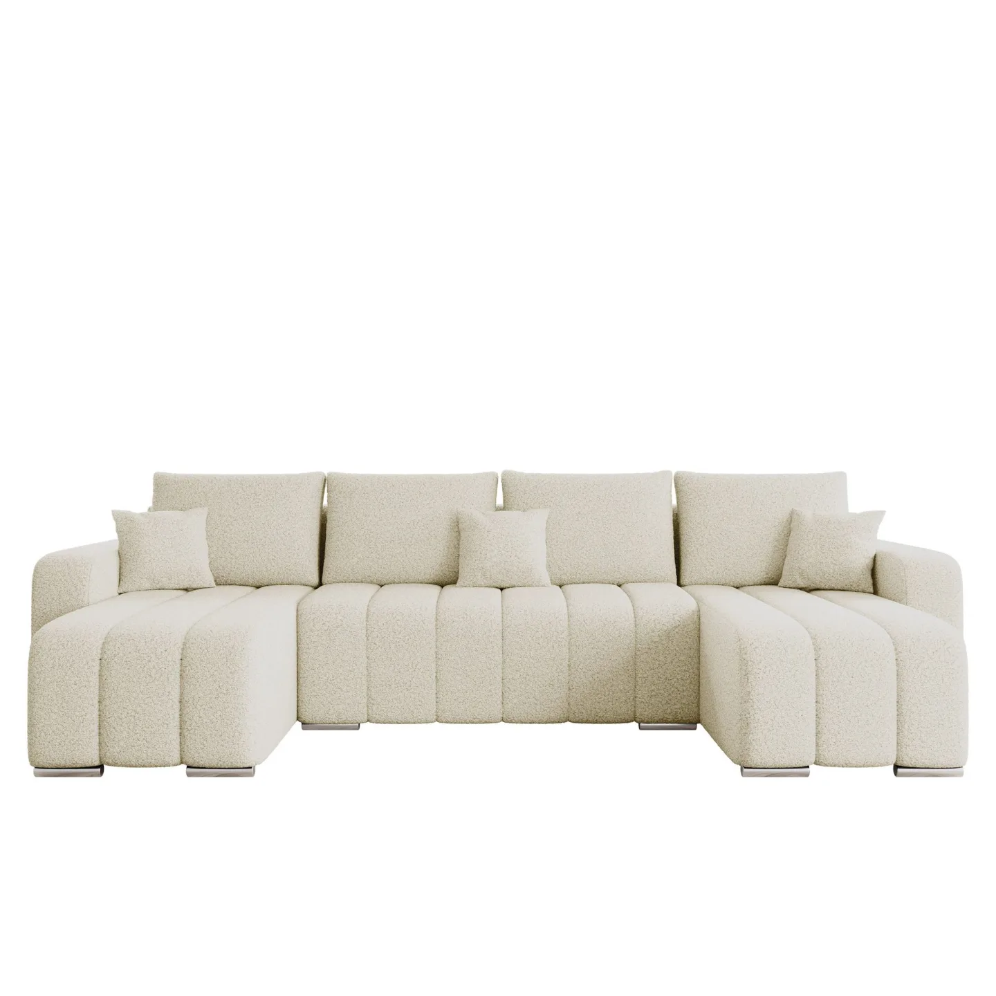Zulueta 4-sits Bäddsoffa med dubbeldivan - beige