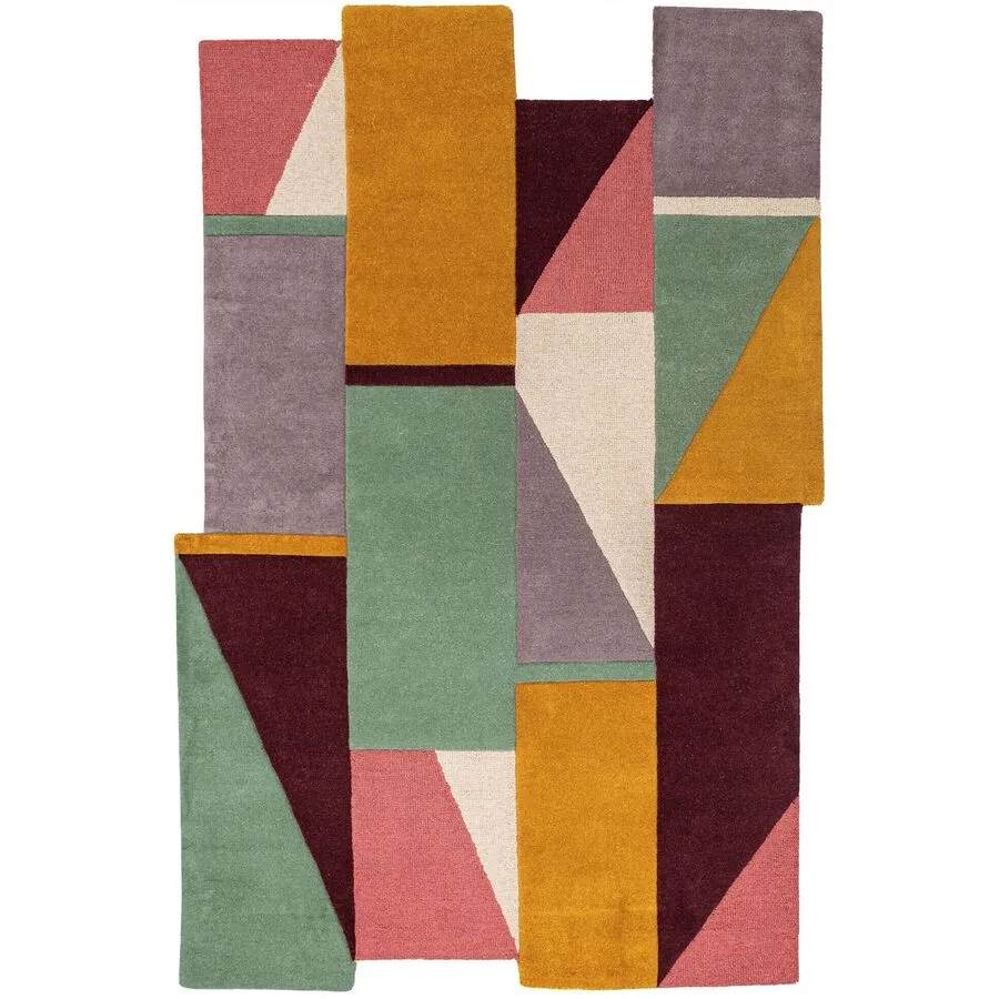 Teppich Saffron Mehrfarbig 100% Wolle 150 x 240 cm