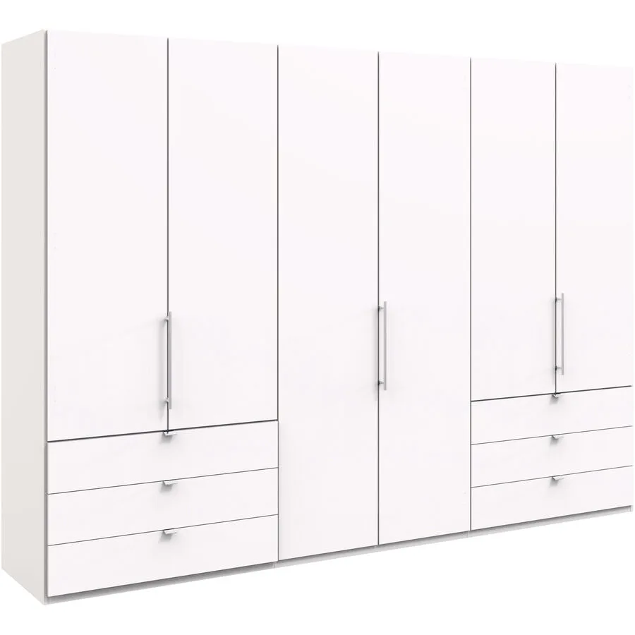 Kleiderschrank Folt weiss Holzwerkstoff B 300 cm