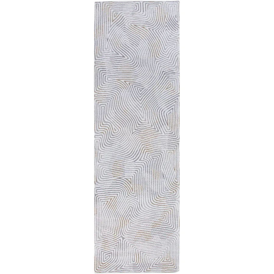 Teppich Coral Weiss Polyester 80 cm 250 cm