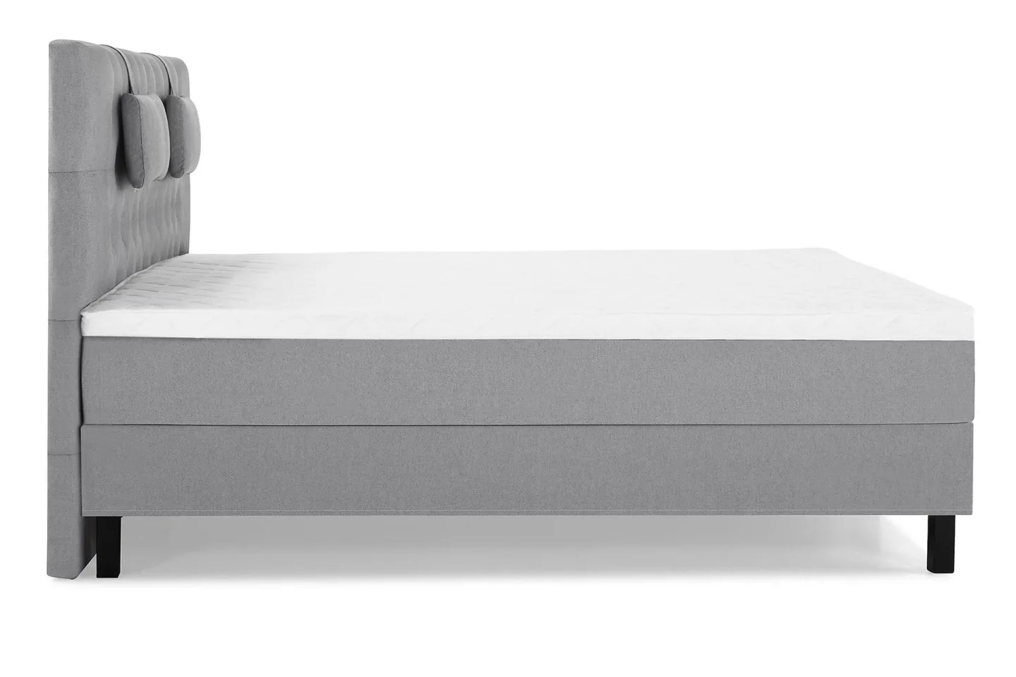Lucky Komplett Sängpaket 180x200 Skum Diamant - Nackkudde Liten Mellangrå