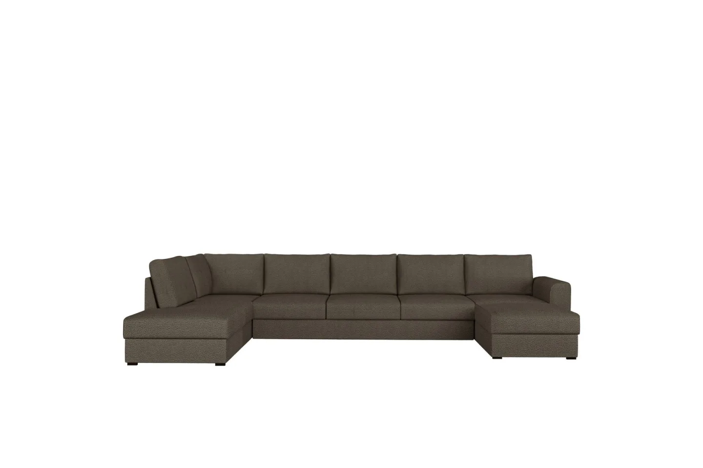 Taberk Bäddsoffa med Divan och Schäslong 5-sits - Brun