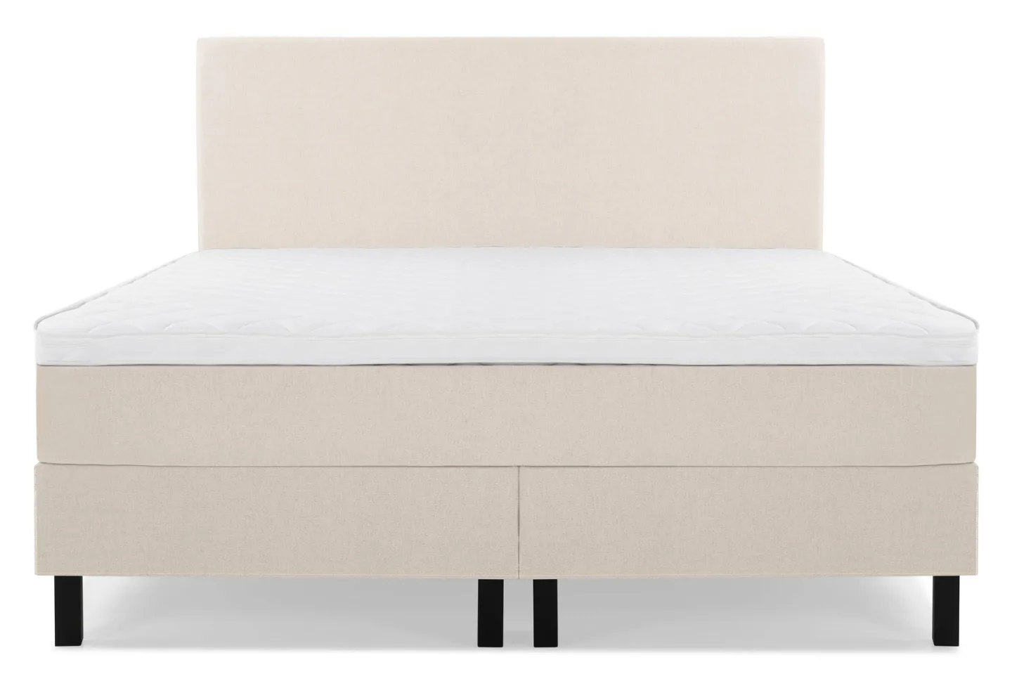 Lucky Komplett Sängpaket 180x200 Skum Slät Sänggavel - Beige