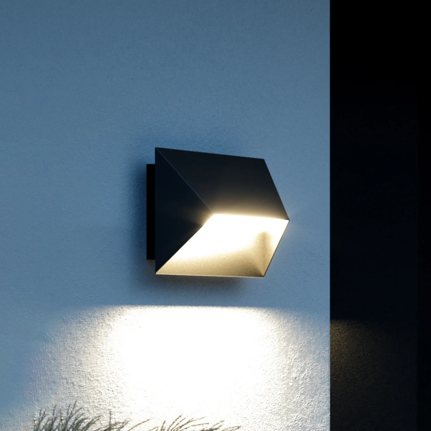 Pontio 27 Außenwandleuchte Black - Nordlux - Modern - Metall - Eckig