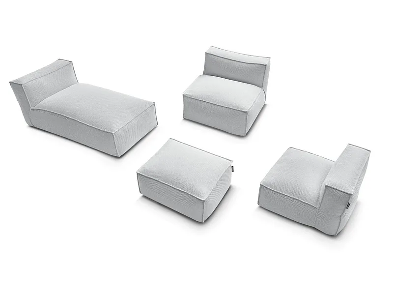 BOBOCHIC Garten-Set BIARRITZ Stoff chiniert grau