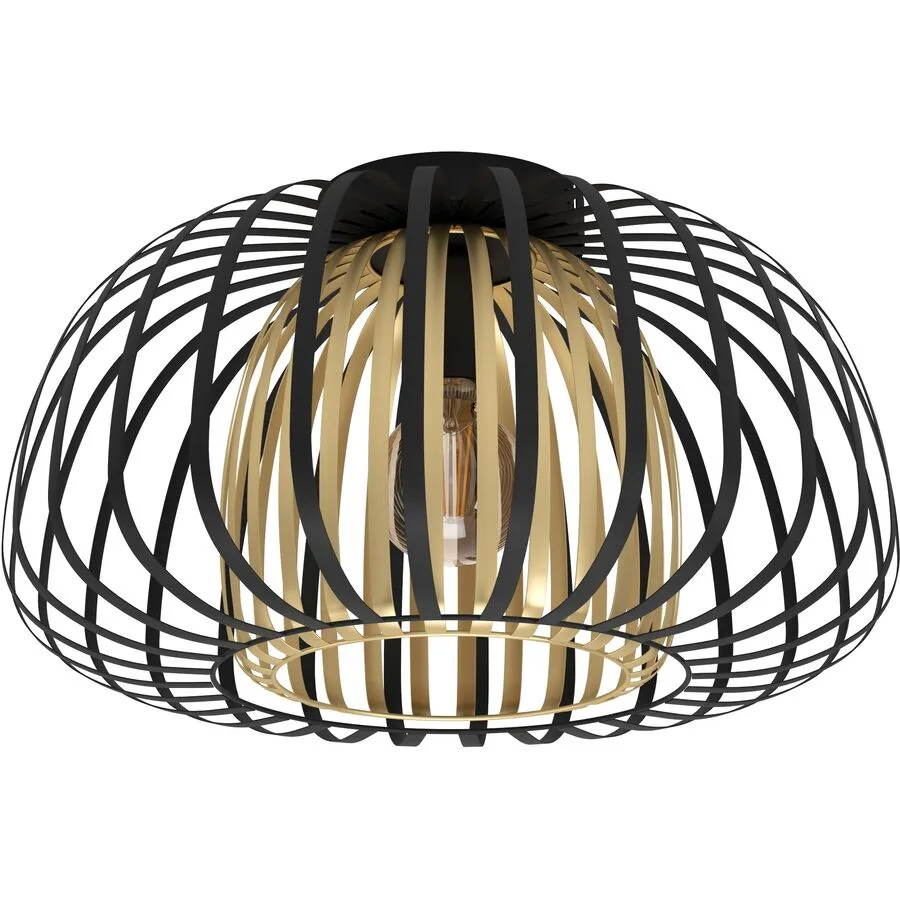 Eglo Deckenlampe Encinitos Gold/Schwarz Stahl 0 cm 0 cm - Farbe: schwarz-gold