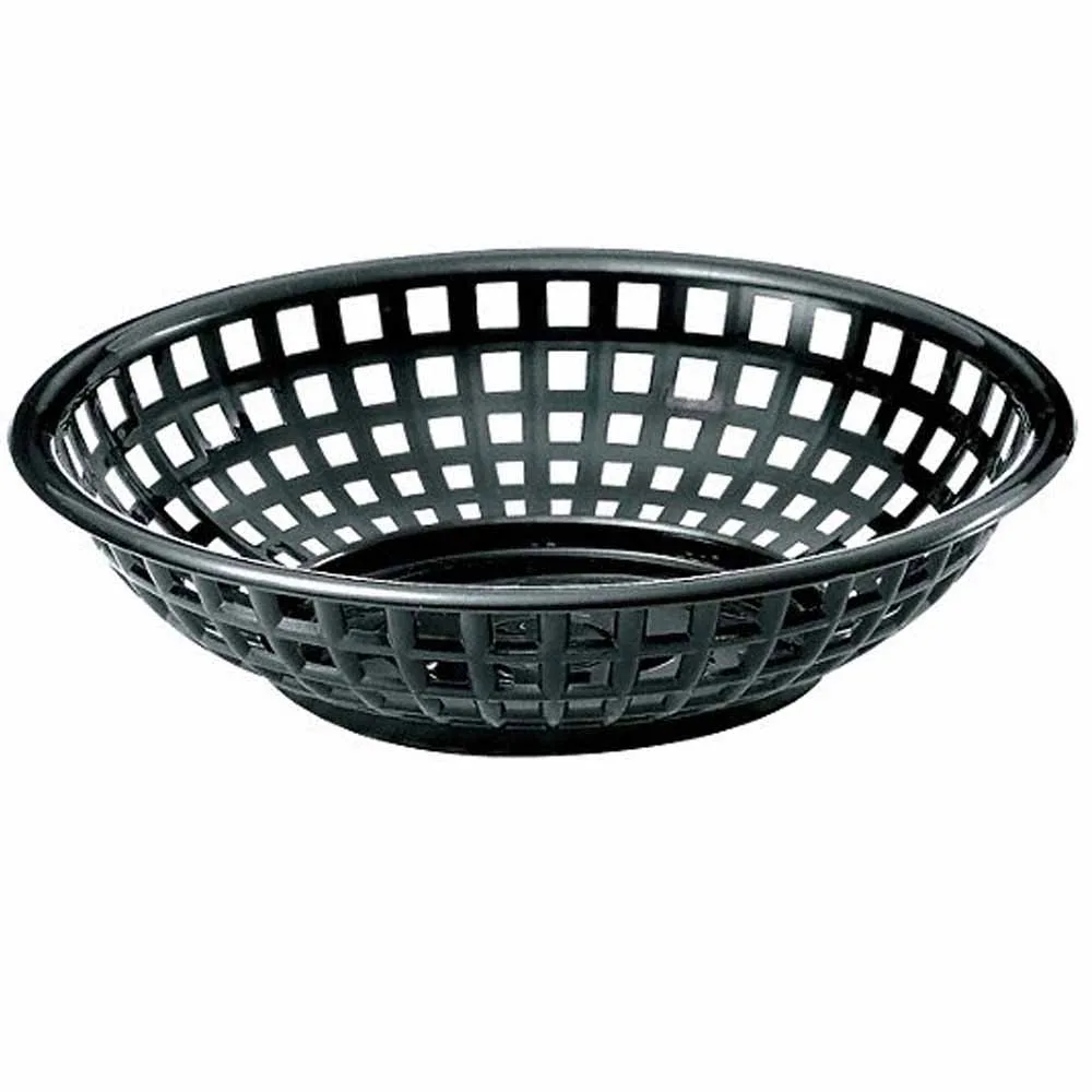 Serveringskorg rund svart (dinerbasket)
