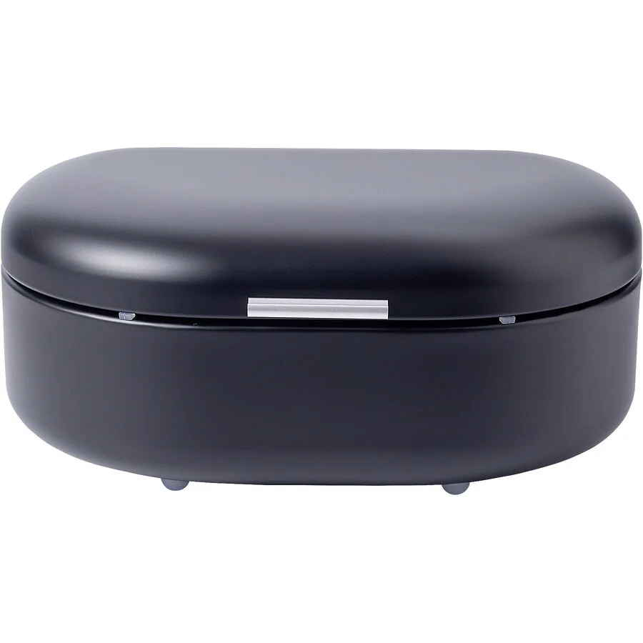 Brotkasten Vivi schwarz matt Karbon T 27 cm - Material: Karbon / Aluminium / Silikon