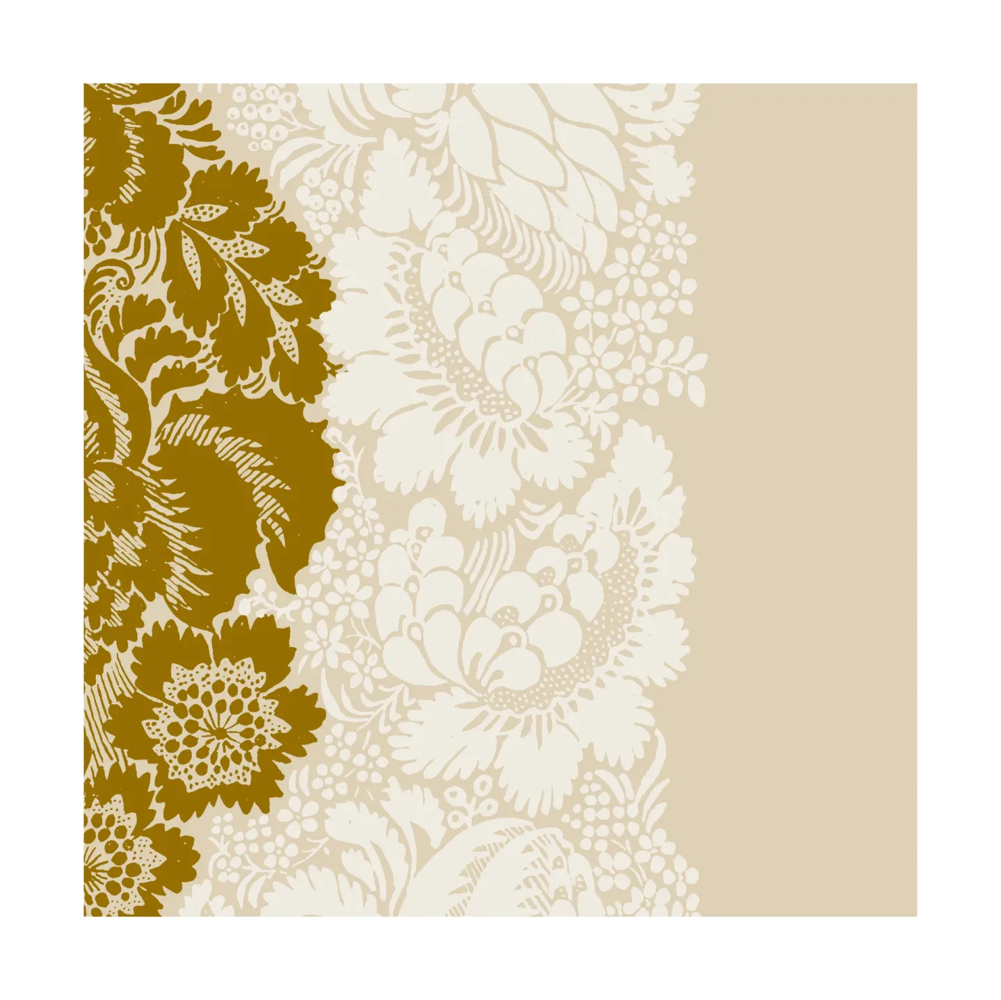 Marimekko Ananas Serviette 33 x 33cm 20er Pack Champagne