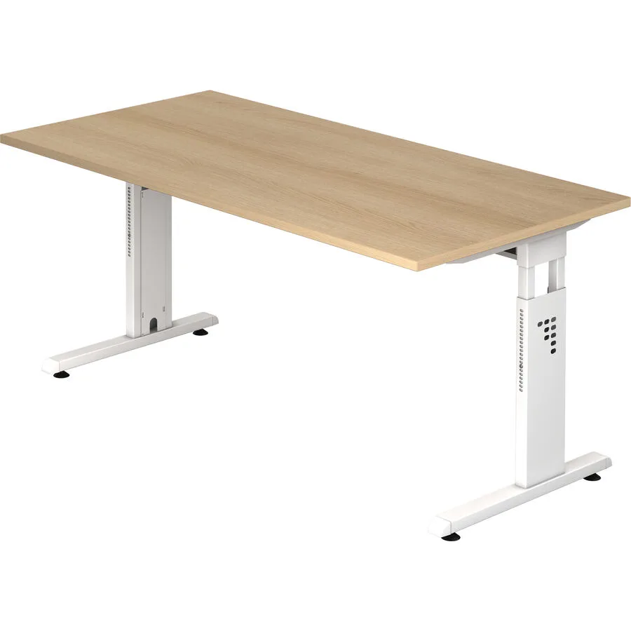 Schreibtisch Office eiche Holzwerkstoff B 160 T 80 cm