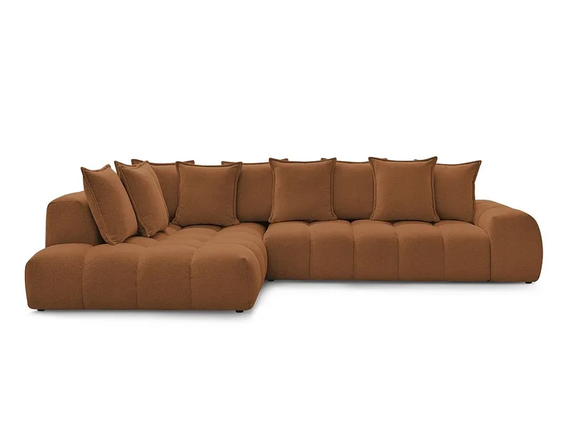 Ecksofa BOBOCHIC EVEREST Stoff chiniert orange