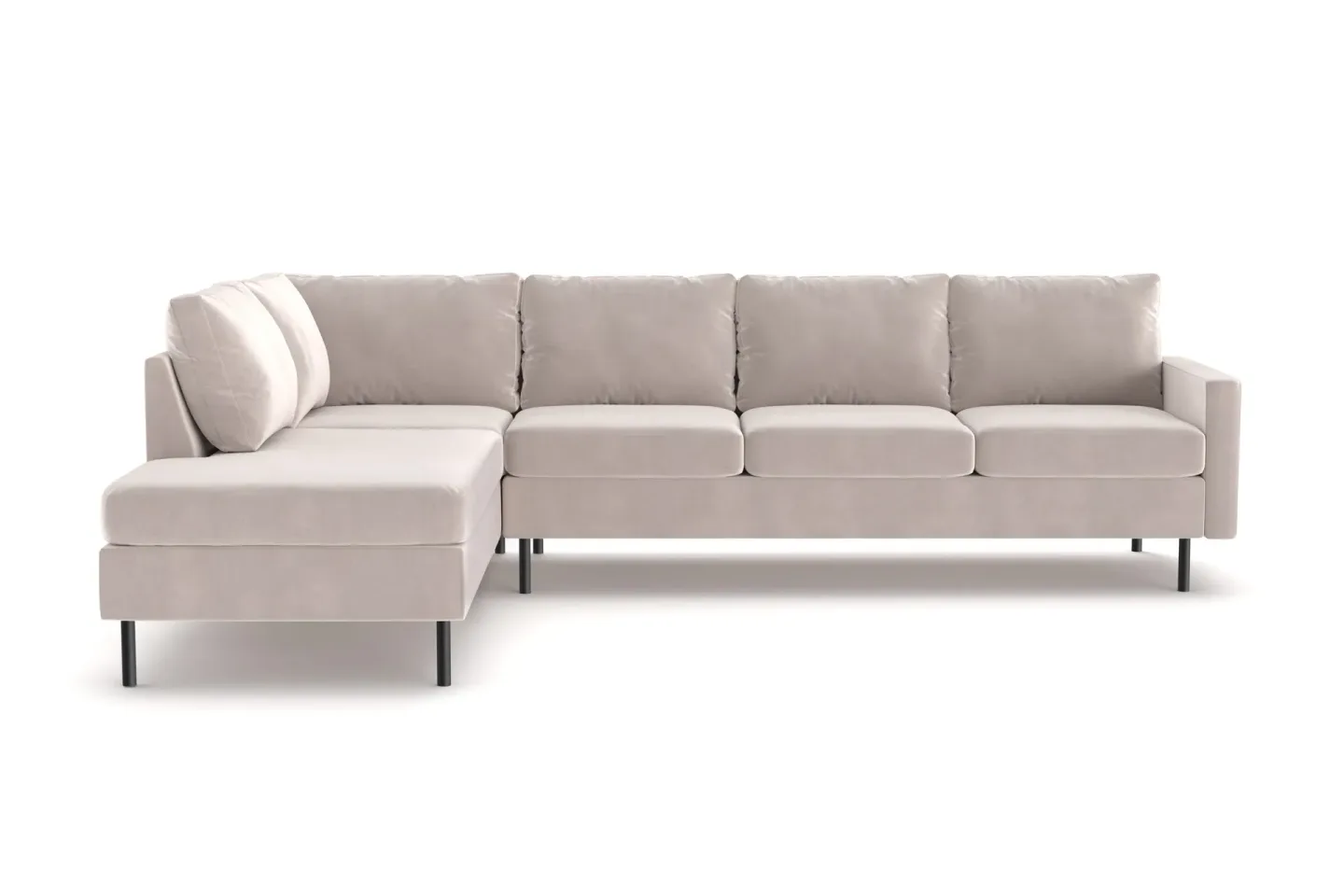 Peppe 4-sits Vänstervänd L-formad Schäslongsoffa i Manchester - Beige