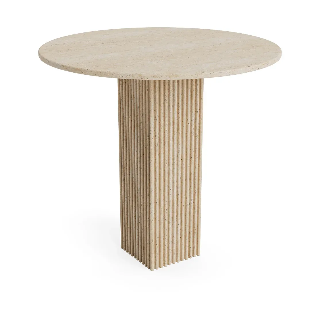 NORR11 Soho Esstisch Beige, Ø80 cm