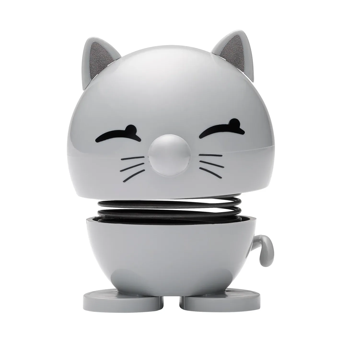 Hoptimist Hoptimist Cat Figur 7,3cm Light grey