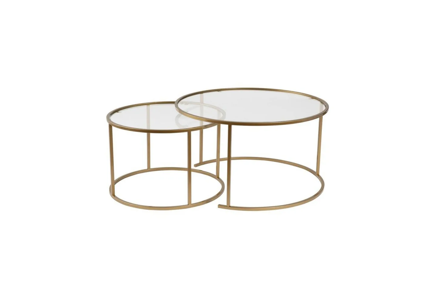 Soffbordset Rikiya Guld Transparent -