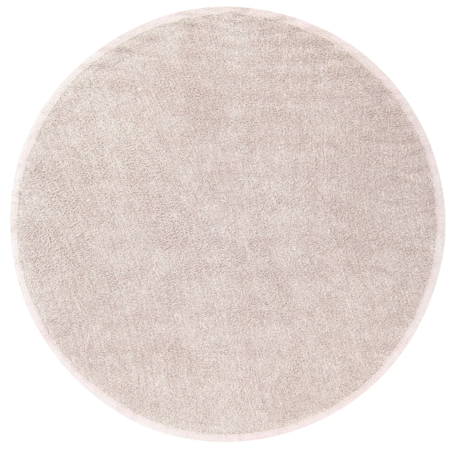 Rundt teppe - Celina Natural Cotton Shaggy (taupe/lavendel) (Størrelse: Ø 200 cm)