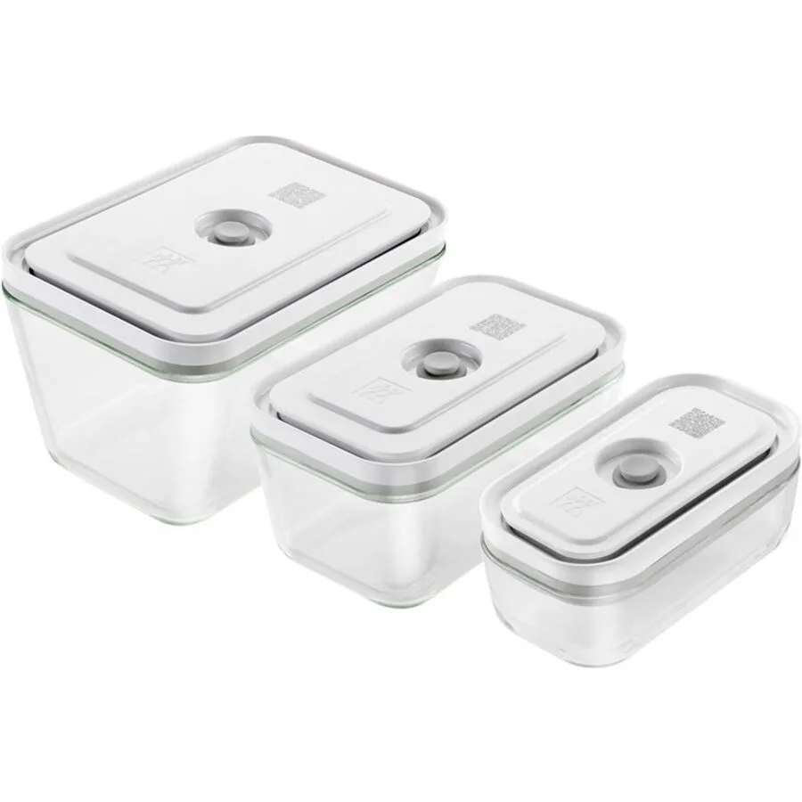 Vakuumbox Zwilling Fresh & Save 3 Stk Glas/Silikon T 14.4 cm Set - Farbe: Transparent