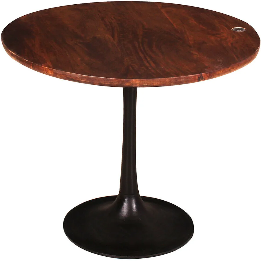 Beistelltisch Silas dunkelbraun Mangoholz B 60 H 50 cm