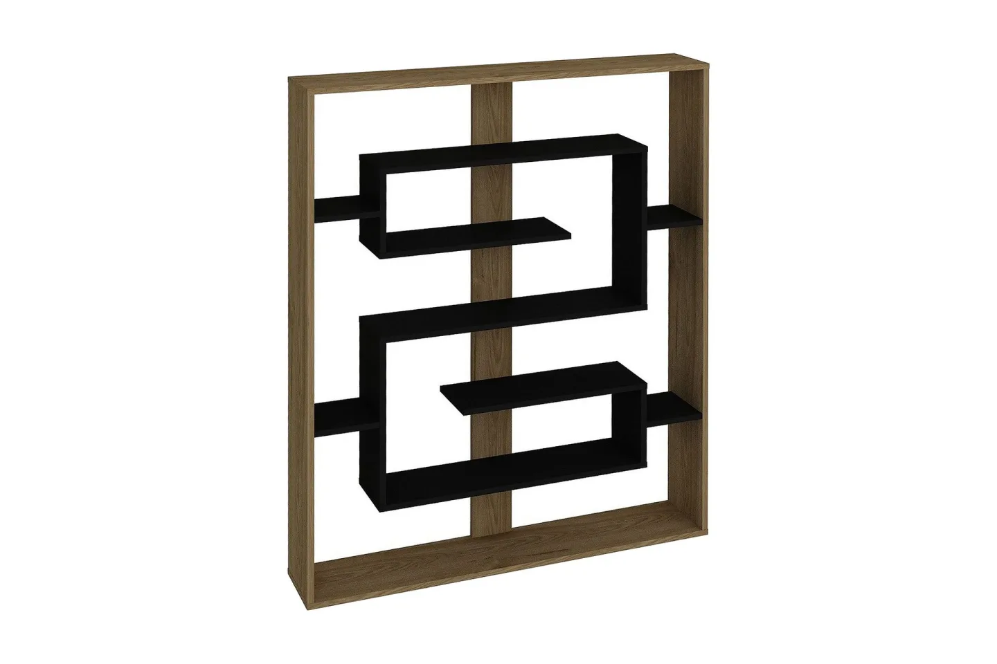 Schmand Bokhylla 120 cm - Svart|Ek