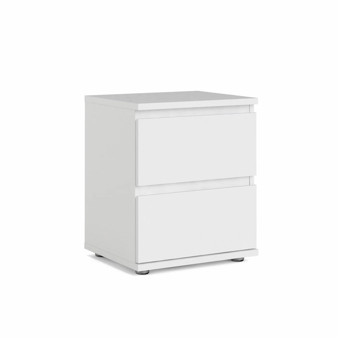 Mia Nachttisch Breite 40 cm, Höhe 48,5 cm, Tiefe 34 cm, weiss.
