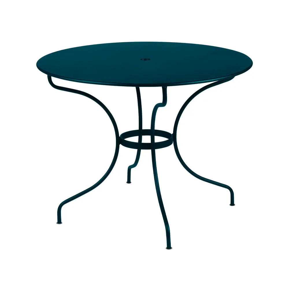 Fermob Opera+ bord Ø96 cm Acapulco blue (blå)