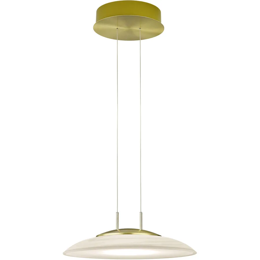 Pendellampe Findus Mehrfarbig Eisen - Farbe: messing matt - LED - Lichtfarbe: Extra warmweiss - LED Energiesparlampen