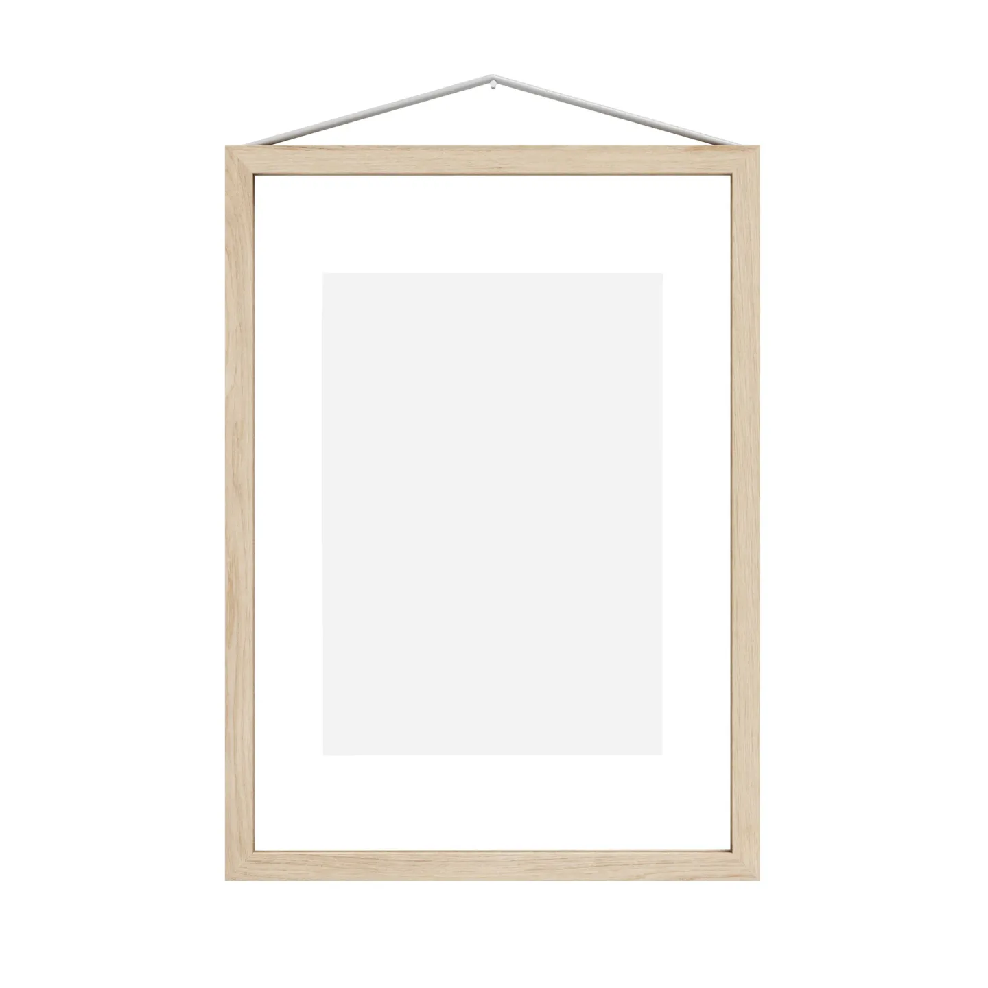 MOEBE Moebe Rahmen aus Esche A4 23,2 x 31,7 cm Transparent, Wood, Black