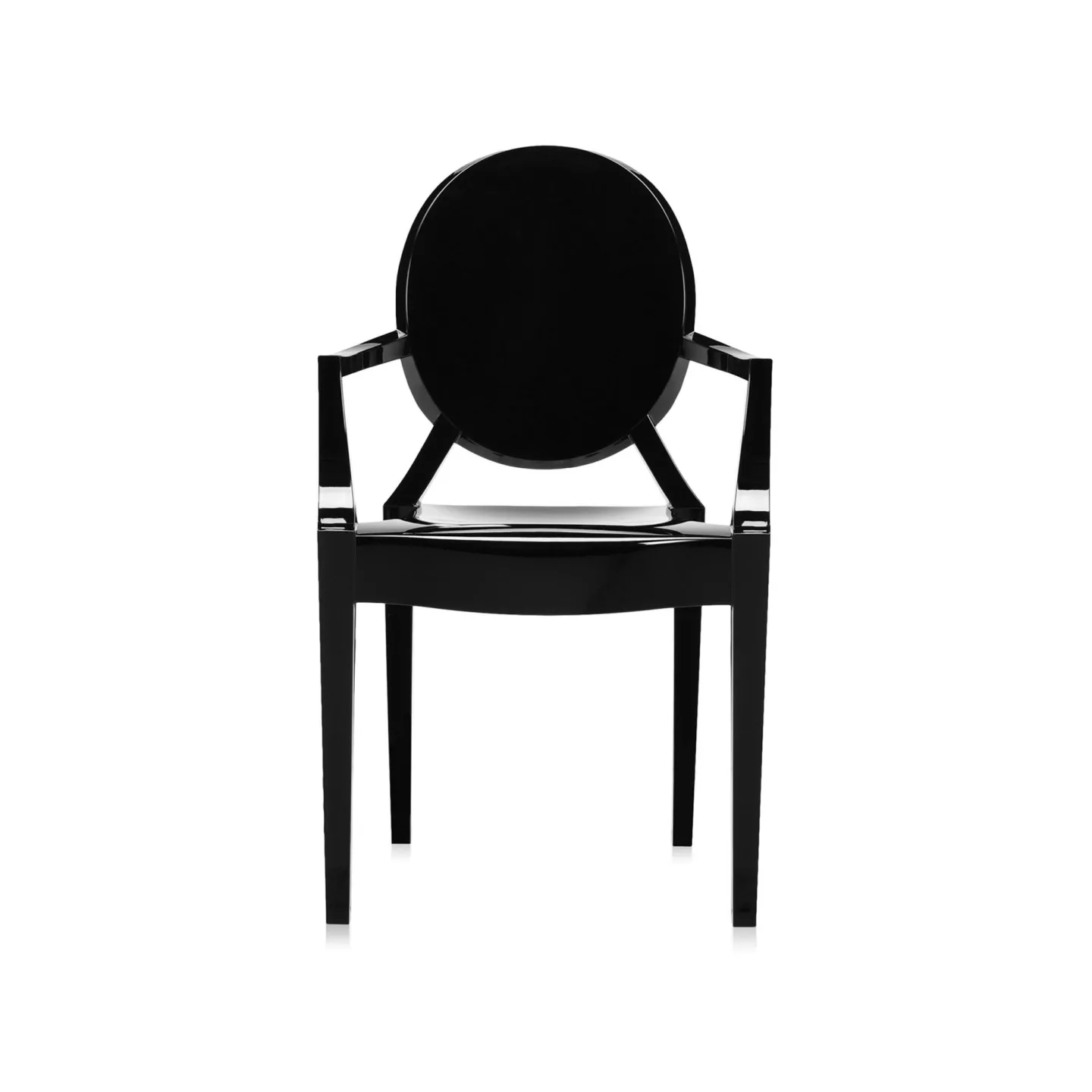 Kartell - Louis Ghost Chair - Glossy Black - Matstolar - Philippe Starck - Svart - Plast