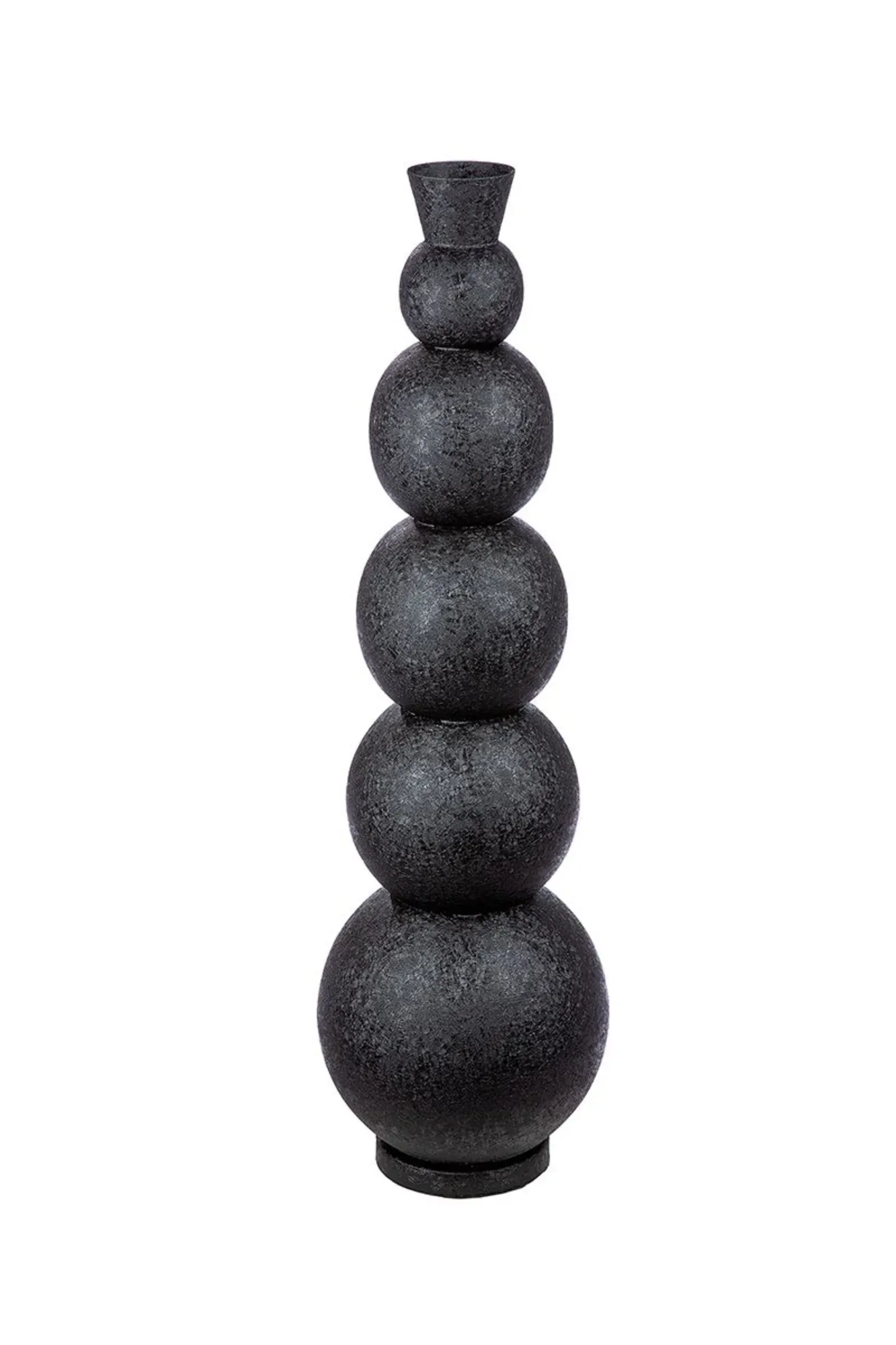 Gilde Vase Rotonda, Schwarz H: 76 cm | Schubiger Möbel