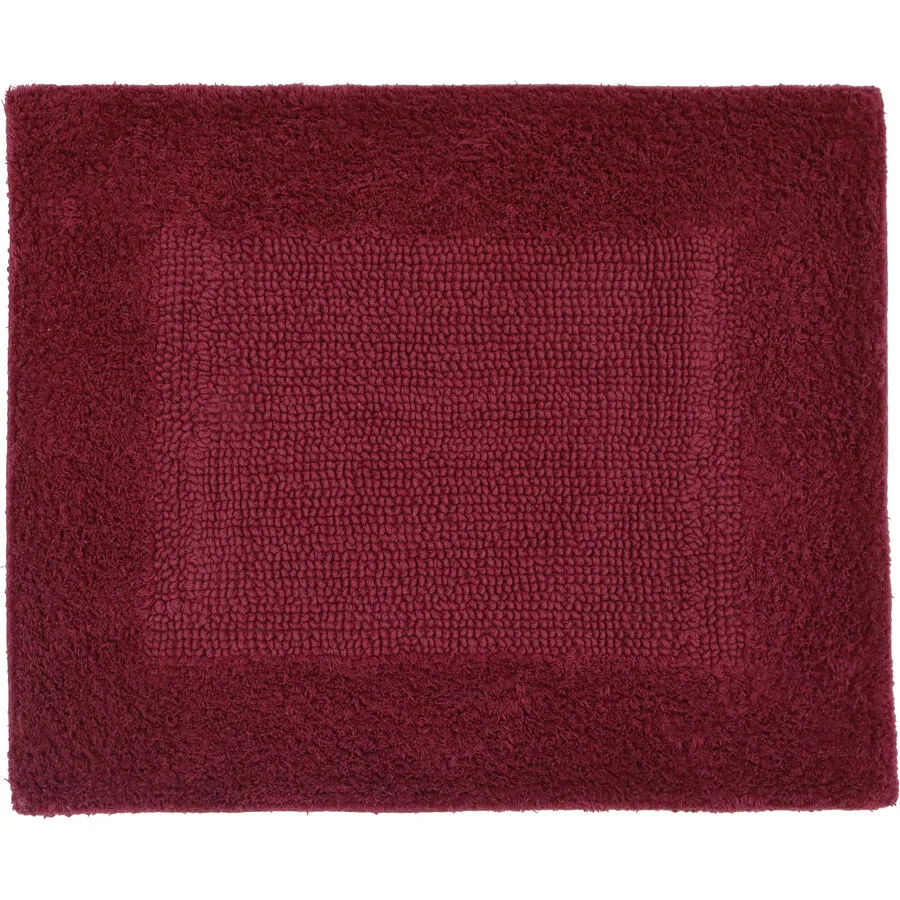 Badteppich Fluff Rot Baumwolle 50 cm 60 cm