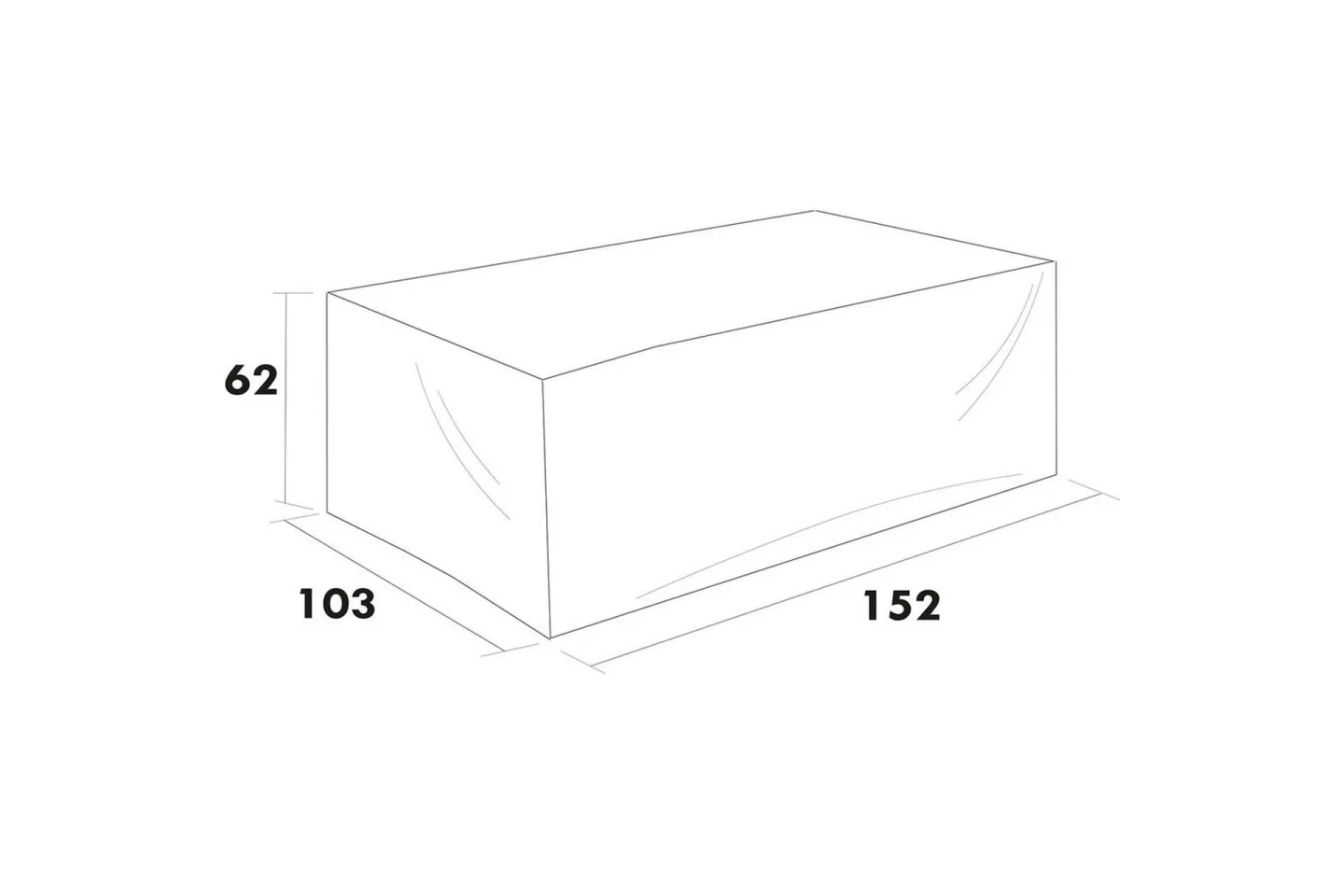 Hillerstorp Kungshult Möbelskydd Soffa 2-sits Svart -