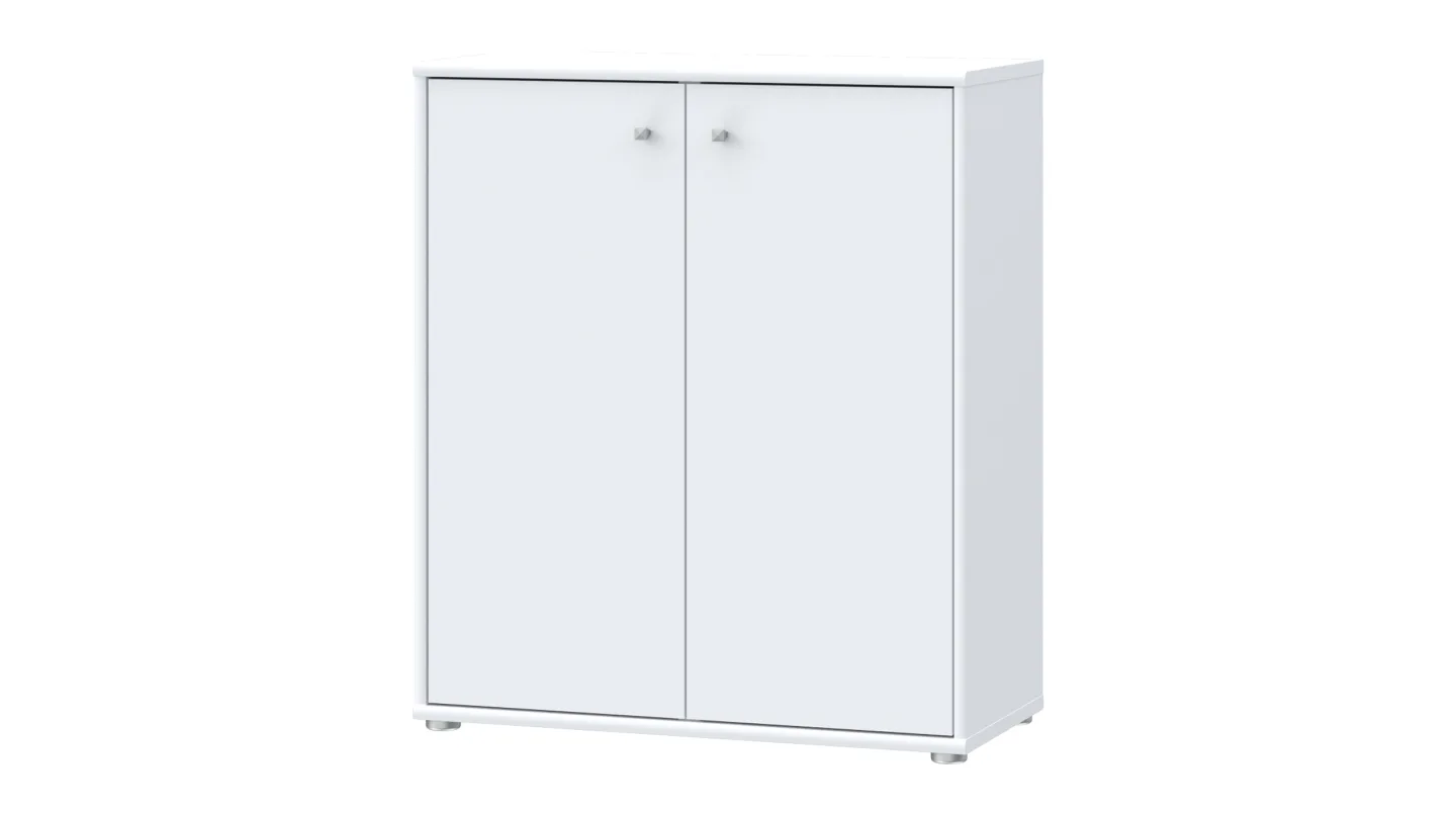 Kommode weiß 86 cm - 2-türig - TEMPRA