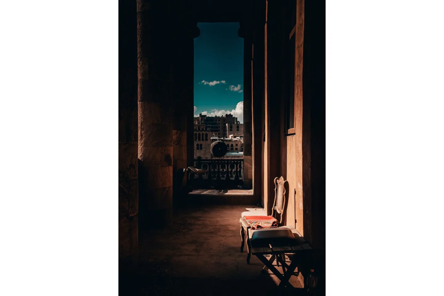 Poster Tunnel vision 21x30 cm - Brun