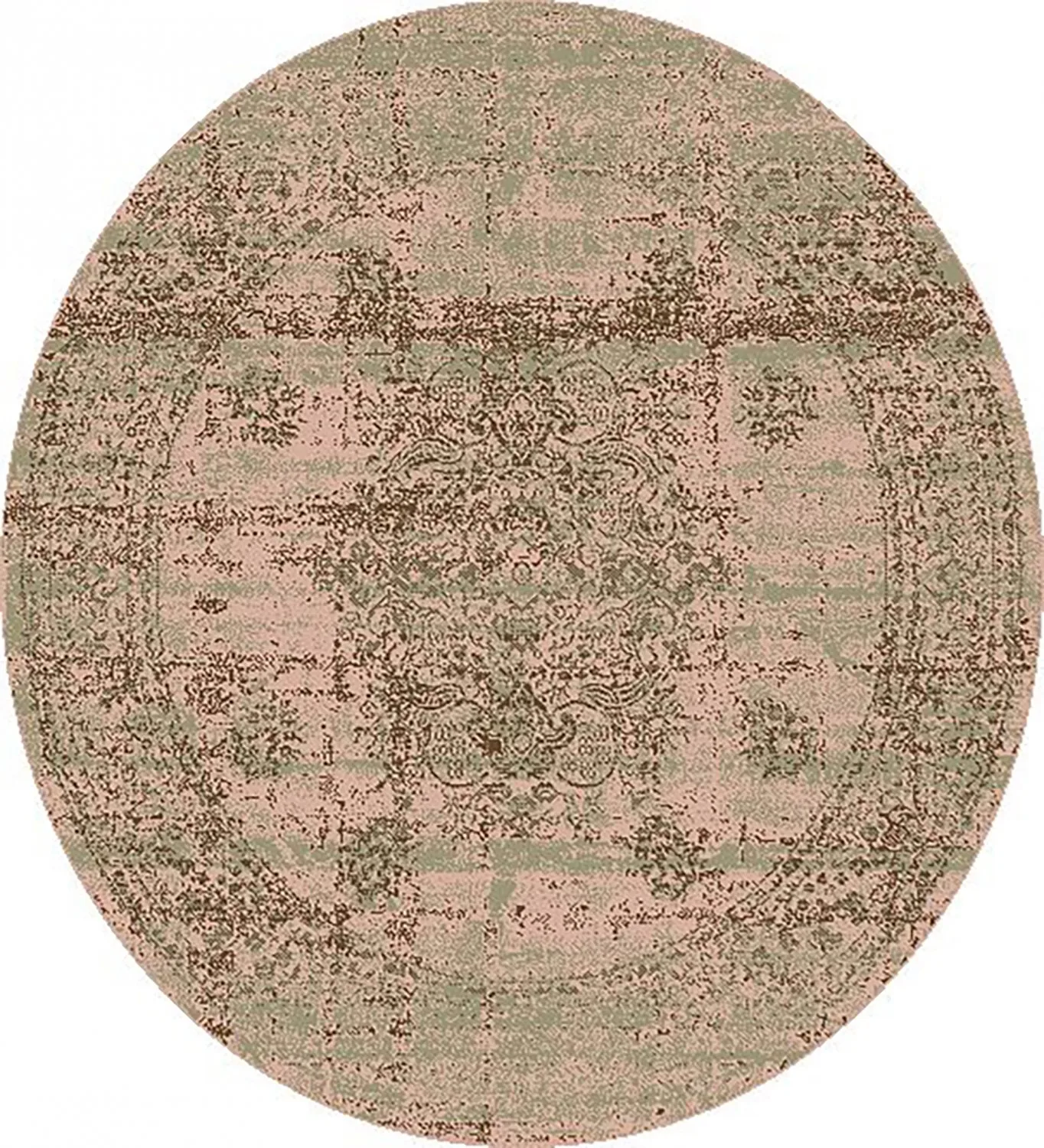Rundt teppe - Peking Royal (rosa) (Størrelse: Ø 200 cm)