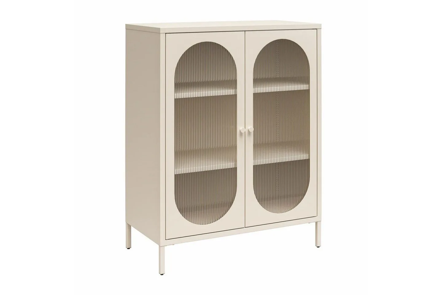 Skåp Luna 80x40x102 cm, Pergament - 80x40x102 cm, Pergament