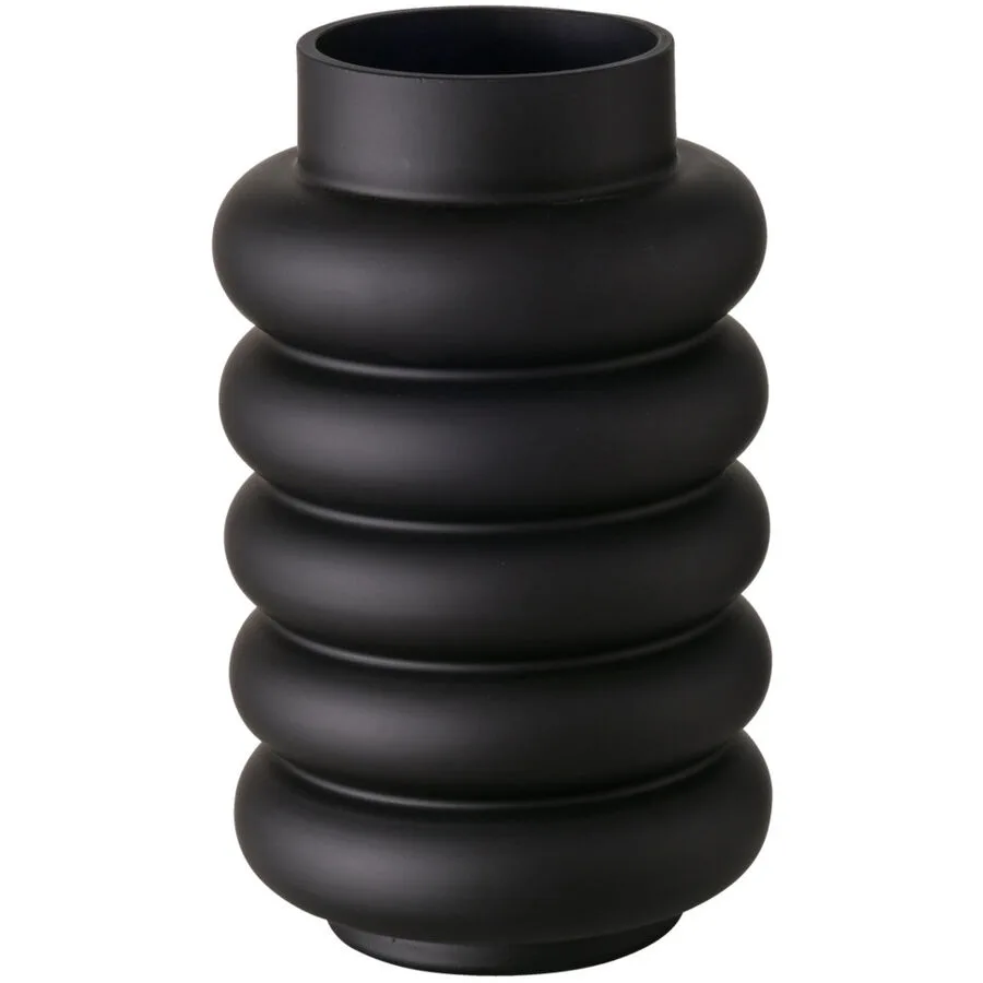 Vase Urban Schwarz Glas 25 cm