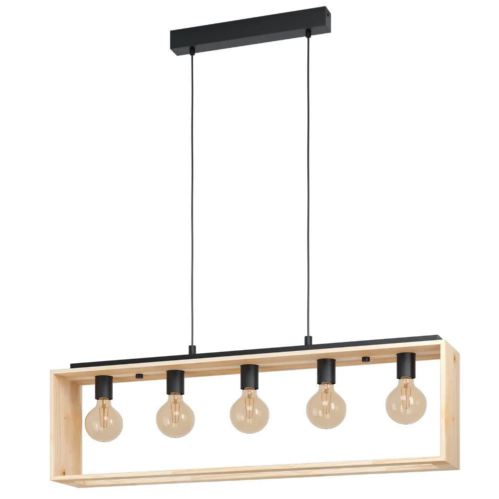 Eglo - Famborough 100cm - Taklampa - Ljust trä