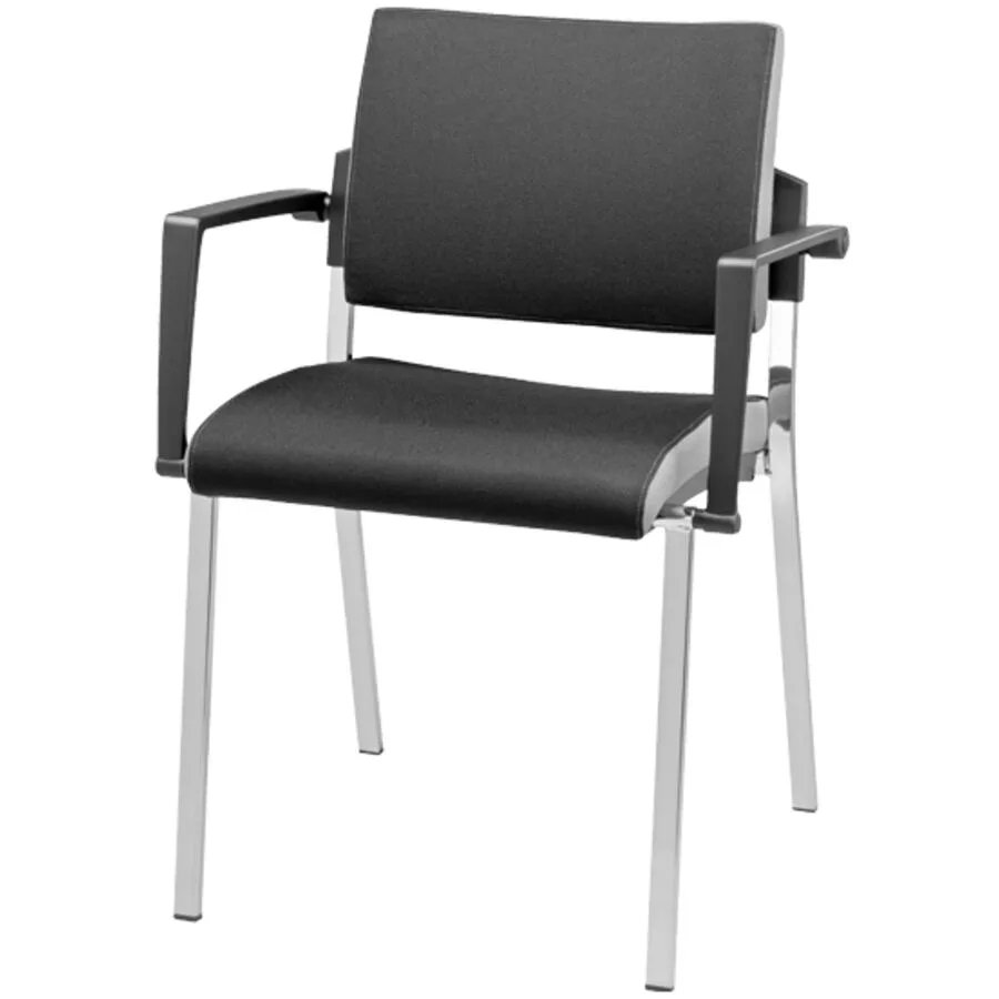 Bürostuhl Office schwarz Stoff H 80 cm