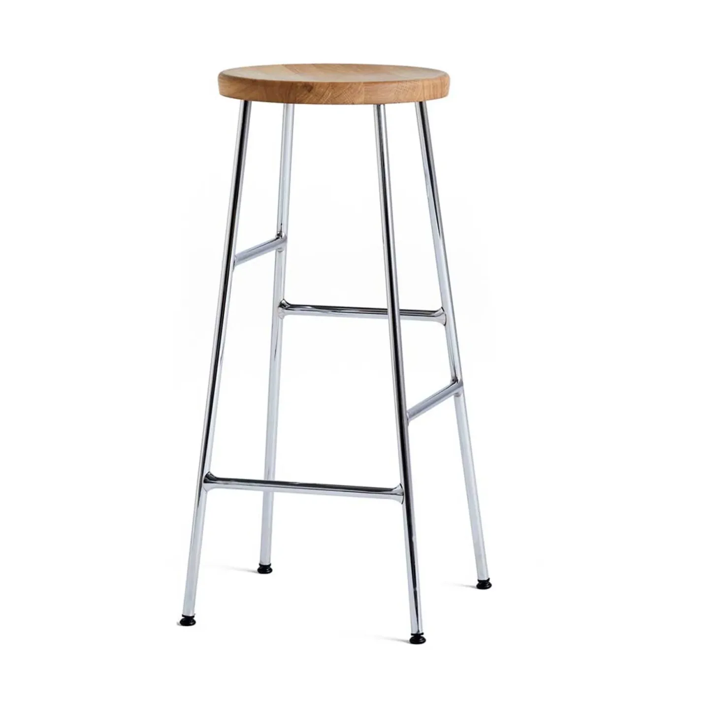 HAY Cornet Barhocker 75 cm Oiled oak-chrome