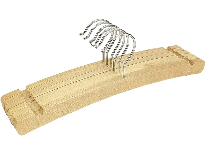 Set mit 6 Kleiderbügeln BAMBINI Holz