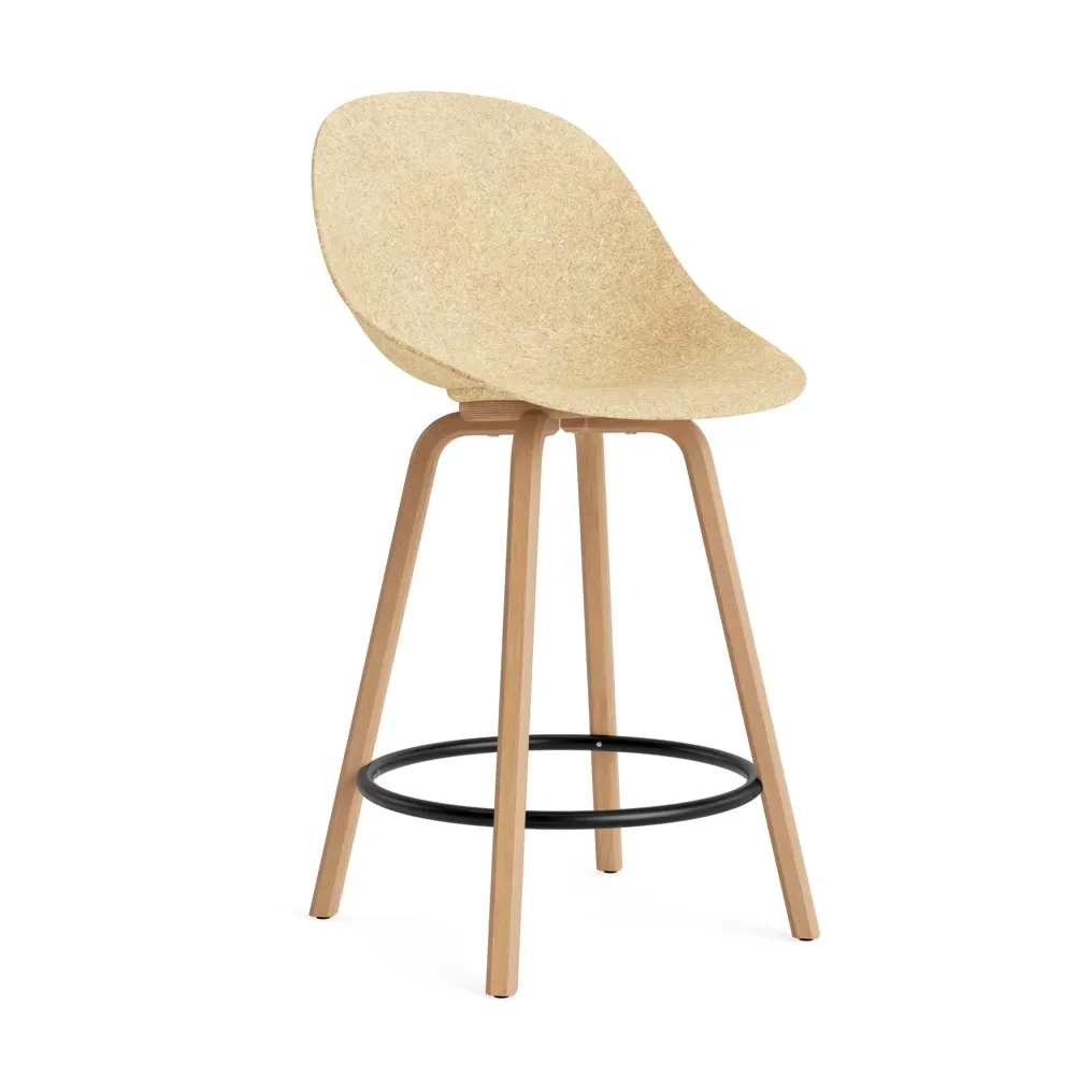 Normann Copenhagen Mat Bar Chair Barhocker 65 cm Hemp-beech-black steel