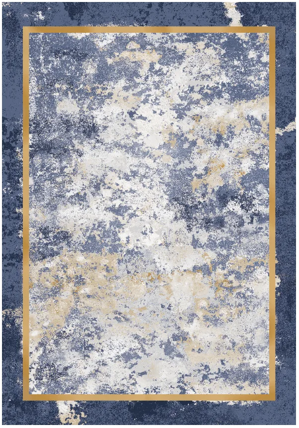 Wilton-teppe - Peri (blå/multi) (Størrelse: 160 x 230 cm)