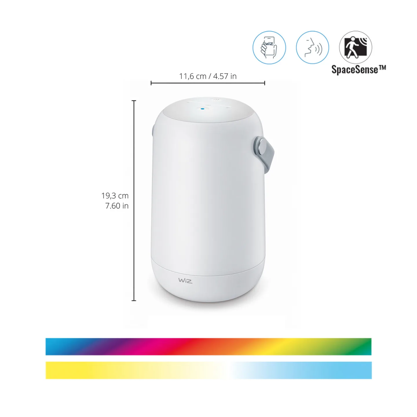Mobile Portable Tischleuchte Wi-Fi White - WiZ - Wohnzimmer - Modern - Kunststoff